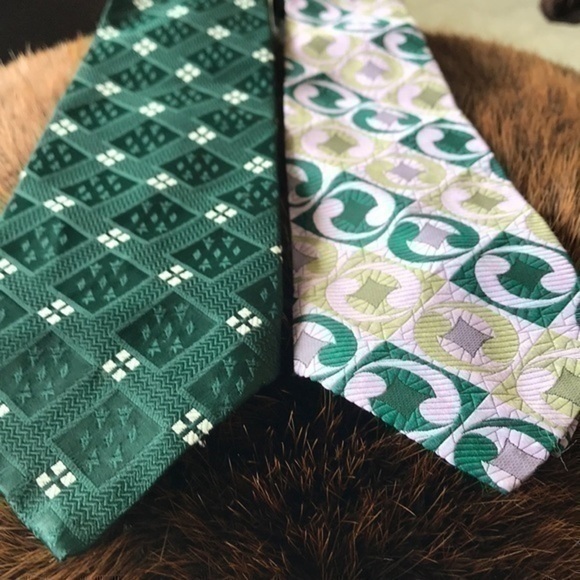 Tie Ties 2 Vintage Men’s Neckties Streetwear - Picture 1 of 11